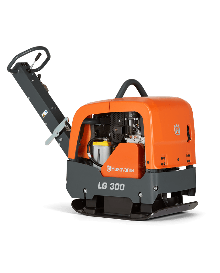 Zagęszczarka rewersyjna Husqvarna LG 300 Hatz MAN 600mm Husqvarna Construction - Dane techniczne:  Chłodzenie: Powietrzem Ciężar