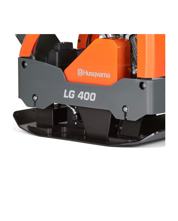 Husqvarna LG 400 Honda reversible compactor Husqvarna Construction - Specifications:  Cooling:Air Weight:398 kg Engine: GX 390 P Husqvarna LG 400 Honda reversible compactor Husqvarna Construction - Specifications:  Cooling:Air Weight:398 kg Engine: GX 390 P