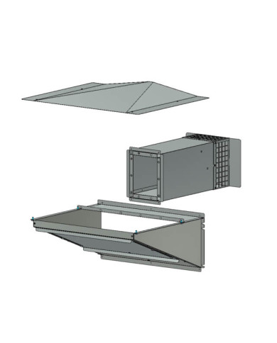 Outdoor mounting kit - galvanized CF 75 SPARK Master Heaters - 