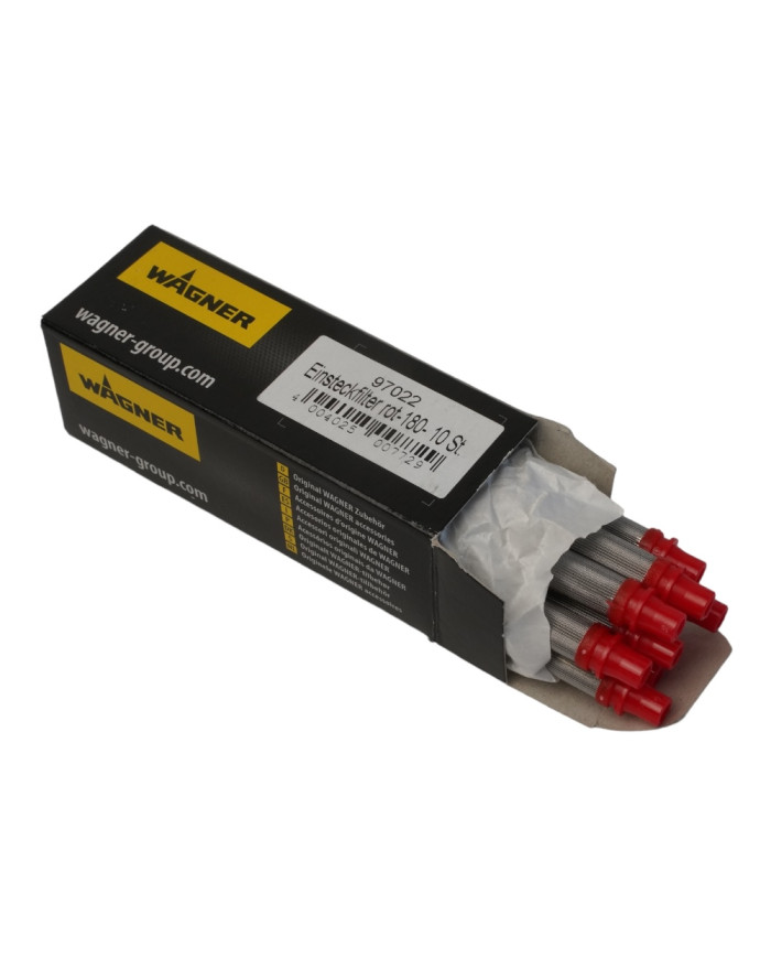 ZESTAW Filtr paluszkowy Wagner 10 sztuk czerwony 180 oczek Titan Wagner -  ZESTAW Filtr paluszkowy Wagner 10 sztuk czerwony 180 oczek Titan Wagner -