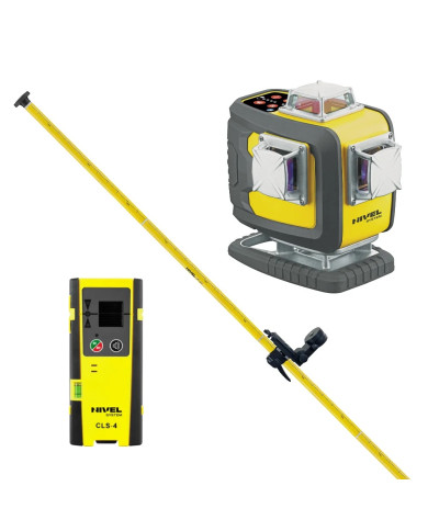 KIT Nivel System CL4D-R construction laser + LP36 pole + CLS4 sensor Nivel System - Technical data:  Dimensions: 125 x 75 x 140 