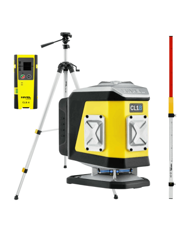 KIT Nivel System CL1B blue cross line laser + SJJ-M1 EX tripod + LS24 pole + CLS4 receiver. Nivel System - Technical data:  Dime
