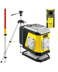 KIT Nivel System CL1R red cross line laser + SJJM1EX tripod + CLS-4 receiver + LS24 pole. Nivel System - Technical data:  Dimens KIT Nivel System CL1R red cross line laser + SJJM1EX tripod + CLS-4 receiver + LS24 pole. Nivel System - Technical data:  Dimens