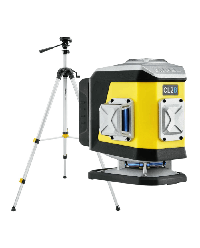 KIT Nivel System CL2B blue cross line laser + SJJM1EX tripod Nivel System - Technical data:  Dimensions: 130 x 90 x 133 mm Brand