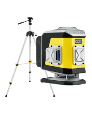 KIT Nivel System CL2B blue cross line laser + SJJM1EX tripod Nivel System - Technical data:  Dimensions: 130 x 90 x 133 mm Brand