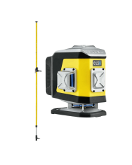 KIT Nivel System CL2B blue cross line laser + LP36 pole Nivel System - Technical data:  Dimensions: 130 x 90 x 133 mm Weight: 86