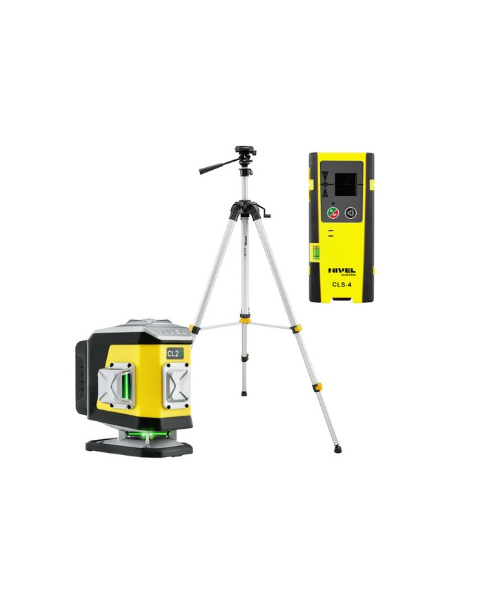 KIT Nivel System CL2G green cross line laser + SJJM1EX tripod + CLS4 sensor Nivel System - Technical data:  Dimensions: 148 x 90