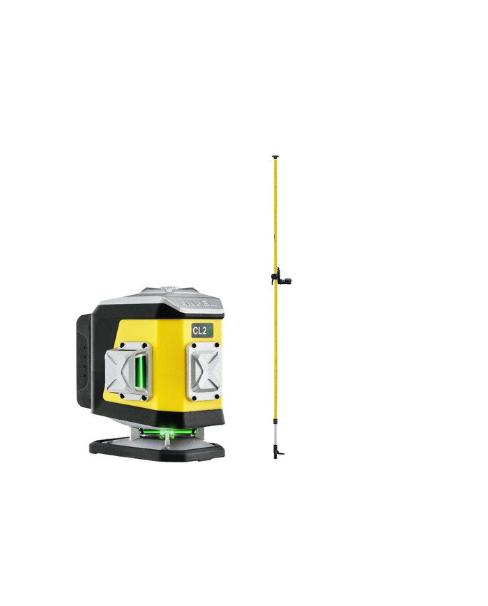 KIT Nivel System CL2G green cross line laser + LP36 pole Nivel System - Technical data:  Dimensions: 148 x 90 x 133 mm Weight: 8 KIT Nivel System CL2G green cross line laser + LP36 pole Nivel System - Technical data:  Dimensions: 148 x 90 x 133 mm Weight: 8