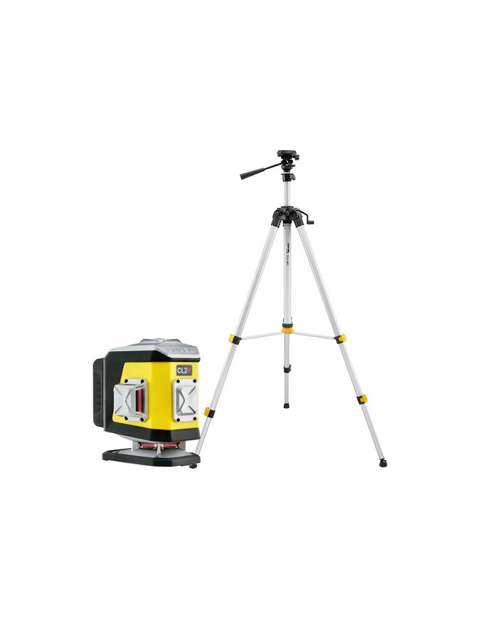 KIT Nivel System CL2R red cross line laser + SJJM1EX tripod Nivel System - Technical data:  Dimensions: 130 x 90 x 133 mm Weight