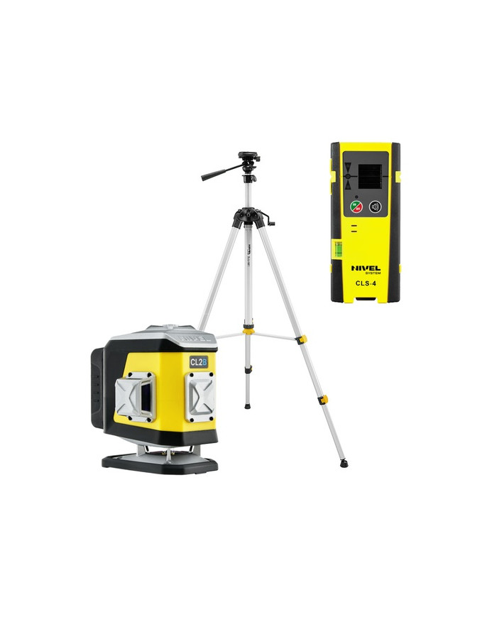 KIT Nivel System CL2R red cross line laser + SJJM1EX tripod + CLS4 sensor Nivel System - Technical data:  Dimensions: 130 x 90 x