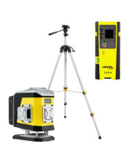 KIT Nivel System CL2R červený krížový laser + statív SJJM1EX + senzor CLS4 Nivel System - Technické údaje:     Rozmery: 130 x 90
