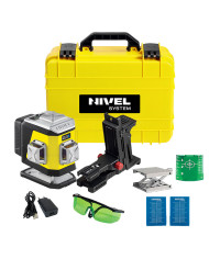 KIT Nivel System CL3B modrý krížový laser + statív SJJM1EX + senzor CLS4 Nivel System - Technické údaje:  R ozmery: 148 x 90 x 1