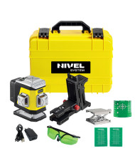 KIT Nivel System CL3G zelený krížový laser + statív SJJM1EX + senzor CLS4 Nivel System - Technické údaje:     Rozmery: 148 x 90 