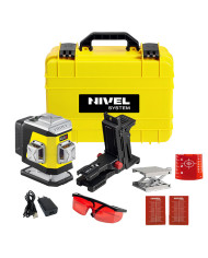 KIT Nivel System CL3R red cross line laser + SJJM1EX tripod Nivel System - Technical data:  Dimensions: 148 x 90 x 133 mm Weight KIT Nivel System CL3R red cross line laser + SJJM1EX tripod Nivel System - Technical data:  Dimensions: 148 x 90 x 133 mm Weight