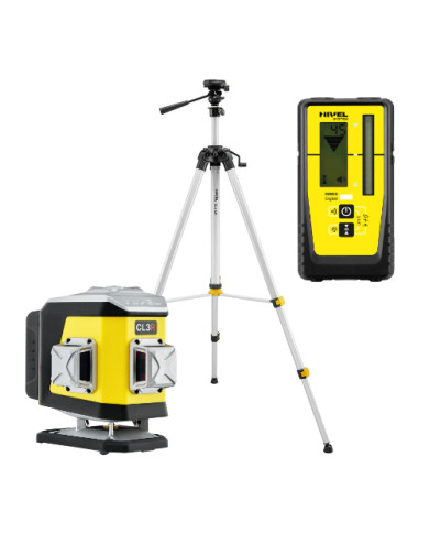 KIT Nivel System CL3R red cross line laser + SJJM1EX tripod + RD800 sensor Nivel System - Technical data:  Dimensions: 148 x 90 