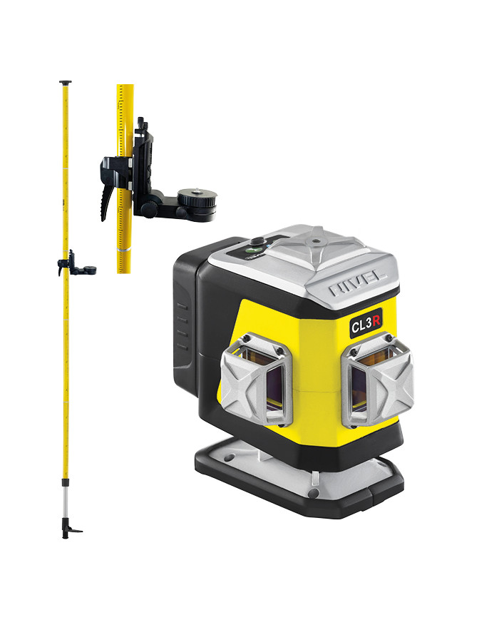 ZESTAW Laser krzyżowy Nivel System CL3R czerwony + tyczka LP-36 Nivel System - Dane techniczne:  Wymiary: 148 x 90 x 133 mm Cięż ZESTAW Laser krzyżowy Nivel System CL3R czerwony + tyczka LP-36 Nivel System - Dane techniczne:  Wymiary: 148 x 90 x 133 mm Cięż