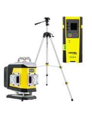 ZESTAW Laser krzyżowy Nivel System CL4B niebieski + statyw SJJ-M1 EX + czujnik CLS-4 Nivel System - Dane techniczne:  Wymiary: 1