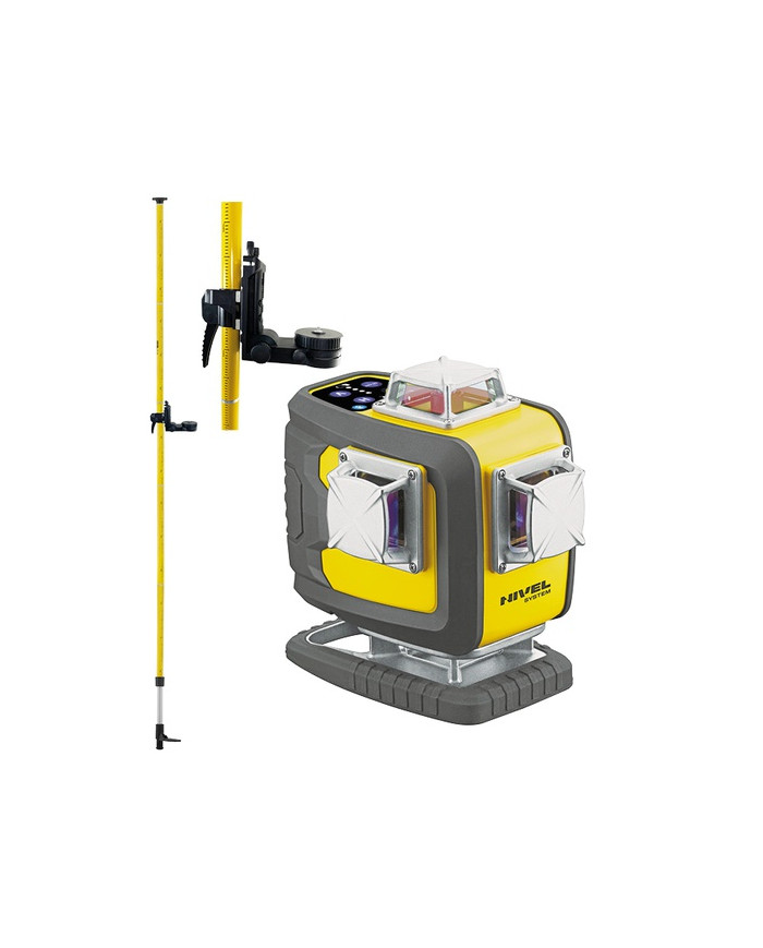 KIT Nivel System CL4D-P purple cross line laser + LP-36 pole Nivel System - Technical data:  Dimensions: 125 x 75 x 140 mm Weigh KIT Nivel System CL4D-P purple cross line laser + LP-36 pole Nivel System - Technical data:  Dimensions: 125 x 75 x 140 mm Weigh