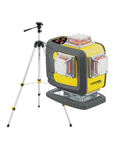 KIT Nivel System CL4D-R red cross line laser + SJJM1EX tripod Nivel System - Technical data:  Dimensions: 125 x 75 x 140 mm Weig