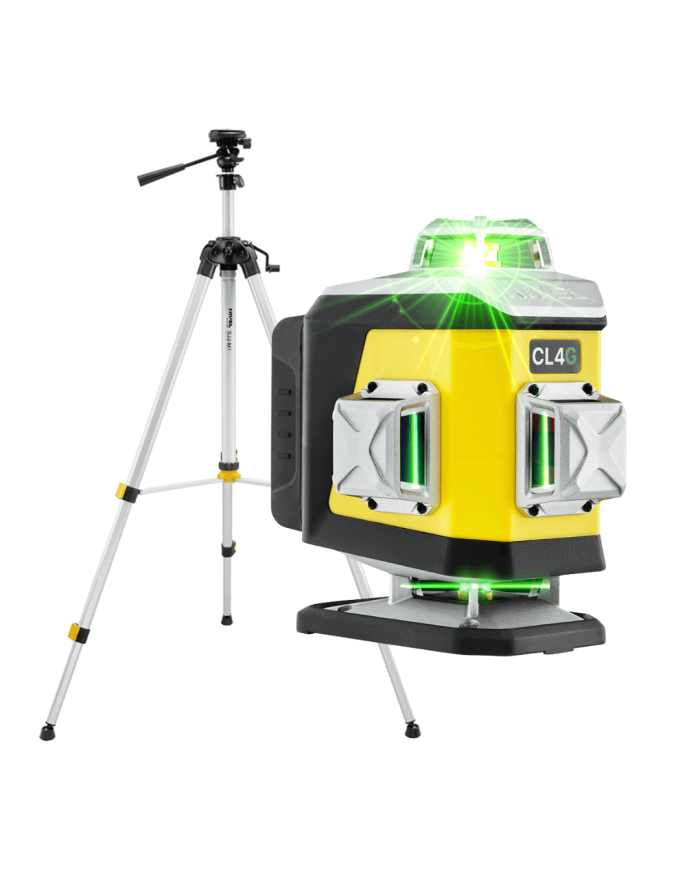 KIT Nivel System CL4G green cross line laser + SJJM1EX tripod Nivel System - Technical data:  Dimensions: 148 x 90 x 151 mm Weig KIT Nivel System CL4G green cross line laser + SJJM1EX tripod Nivel System - Technical data:  Dimensions: 148 x 90 x 151 mm Weig