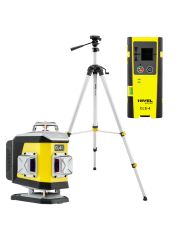 ZESTAW Laser krzyżowy Nivel System CL4G zielony + statyw SJJ-M1 EX + czujnik CLS-4 Nivel System - Dane techniczne:  Wymiary: 148