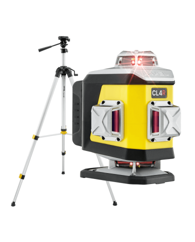 KIT Nivel System CL4R red cross line laser + SJJM1EX tripod Nivel System - Technical data:  Dimensions: 148 x 90 x 151 mm Weight