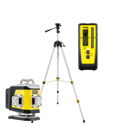 KIT Nivel System CL4R red cross line laser + SJJM1EX tripod + RD800 sensor Nivel System - Technical data:  Dimensions: 148 x 90 