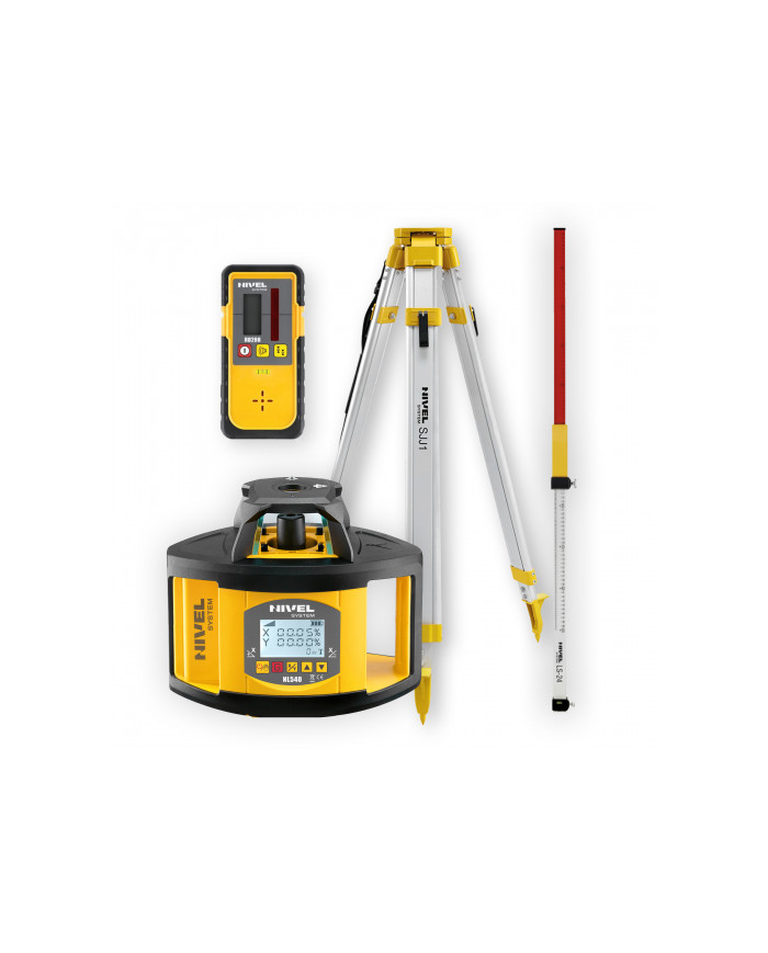 KIT Nivel System NL540 laser leveler + LS24 staff + SJJ1 tripod Nivel System - Technical data:  Brand: Nivel System Operating te KIT Nivel System NL540 laser leveler + LS24 staff + SJJ1 tripod Nivel System - Technical data:  Brand: Nivel System Operating te