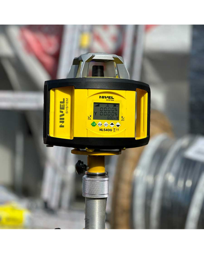 ZESTAW Niwelator laserowy Nivel System NL540G DIGITAL zielony z czujnikiem cyfrowym + łata LS-24 + statyw SJJ32 Nivel System - D