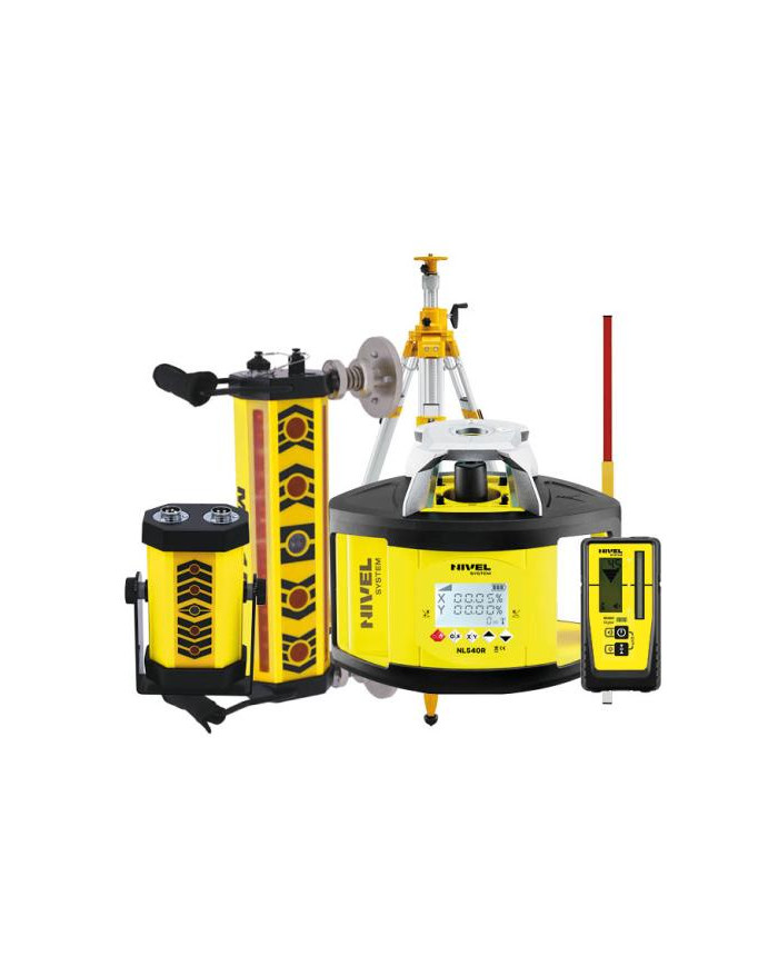 ZESTAW Niwelator laserowy Nivel System NL540R DIGITAL + łata LS-24 + statyw SJJ32 + system MC-1D Magnets Nivel System - Dane tec ZESTAW Niwelator laserowy Nivel System NL540R DIGITAL + łata LS-24 + statyw SJJ32 + system MC-1D Magnets Nivel System - Dane tec