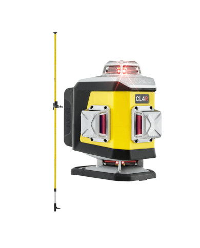 ZESTAW Laser krzyżowy Nivel System CL4R czerwony + tyczka LP36 Nivel System - Technical data:  Dimensions: 148 x 90 x 151 mm Wei