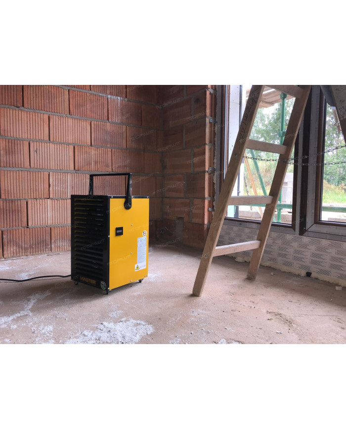 Osuszacz powietrza MASTER DH 732 Master Heaters - Dane techniczne:  Pojemność zbiornika [ l ]: 6.5 Poziom hałasu [ dB(A) ]: 42 P