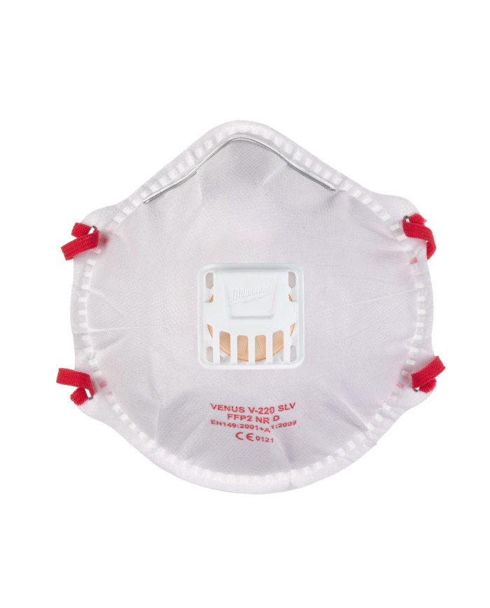 Półmaska FFP2 z zaworem - Milwaukee | FFP2 Respirator with Valve - 10 pc Milwaukee -  Półmaska FFP2 z zaworem - Milwaukee | FFP2 Respirator with Valve - 10 pc Milwaukee -