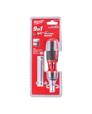 Uniwersalny wkrętak z grzechotką 9 w 1 Milwaukee | 9 in 1 Rat. Multibit Driver-Uni. 1PC Milwaukee -  Uniwersalny wkrętak z grzechotką 9 w 1 Milwaukee | 9 in 1 Rat. Multibit Driver-Uni. 1PC Milwaukee -