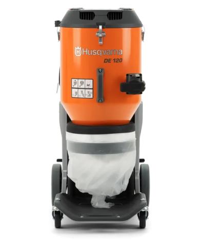 Odkurzacz przemysłowy HUSQVARNA DE 120 Husqvarna Construction - Technical data:  HEPA filter: Yes Tank capacity [ l ]: no tank N