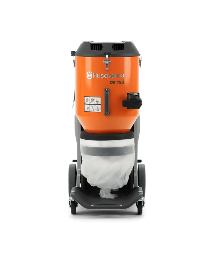 Odkurzacz przemysłowy HUSQVARNA DE 120 Husqvarna Construction - Technical data:  HEPA filter: Yes Tank capacity [ l ]: no tank N