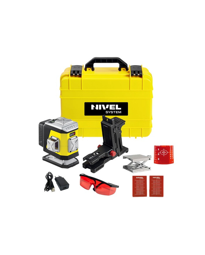 Laser krzyżowy Nivel System CL2R czerwony Nivel System - Technické údaje:     Rozmery: 130 x 90 x 133 mmHmotnosť: 860 gZnačka: N Laser krzyżowy Nivel System CL2R czerwony Nivel System - Technické údaje:     Rozmery: 130 x 90 x 133 mmHmotnosť: 860 gZnačka: N