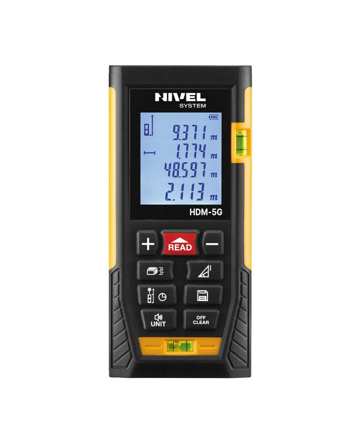 Dalmierz z zieloną wiązką Nivel System HDM-5G Nivel System - Technické údaje:      Rozsahsklonu: 0° až 90°Rozsahprevádzkovej tep