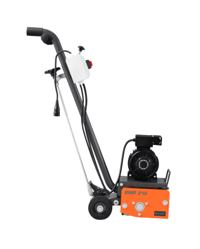 Elektryczna frezarka do betonu Husqvarna (Blastrac) BMP 215 E (230 V)  - Dane techniczne:  Silnik: Elektryczny 230V 1~ Wymiary: 