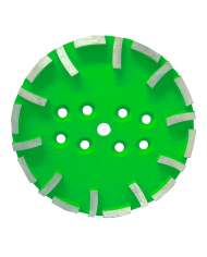 Norton Clipper grinding head GRD252 (medium, green) Norton Clipper - Technical data:  Segments: 12x 10/10/40 mm  Norton Clipper grinding head GRD252 (medium, green) Norton Clipper - Technical data:  Segments: 12x 10/10/40 mm