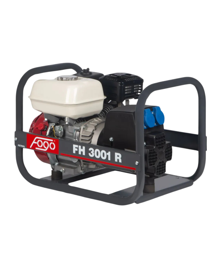 Agregat prądotwórczy jednofazowy FOGO FH 3001R Fogo - Specifications:  Dimensions: 580x395x405 mm Voltage: 230 V Power Category: Agregat prądotwórczy jednofazowy FOGO FH 3001R Fogo - Specifications:  Dimensions: 580x395x405 mm Voltage: 230 V Power Category: