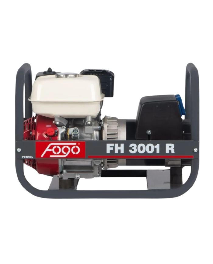 Agregat prądotwórczy jednofazowy FOGO FH 3001R Fogo - Specifications:  Dimensions: 580x395x405 mm Voltage: 230 V Power Category: Agregat prądotwórczy jednofazowy FOGO FH 3001R Fogo - Specifications:  Dimensions: 580x395x405 mm Voltage: 230 V Power Category: