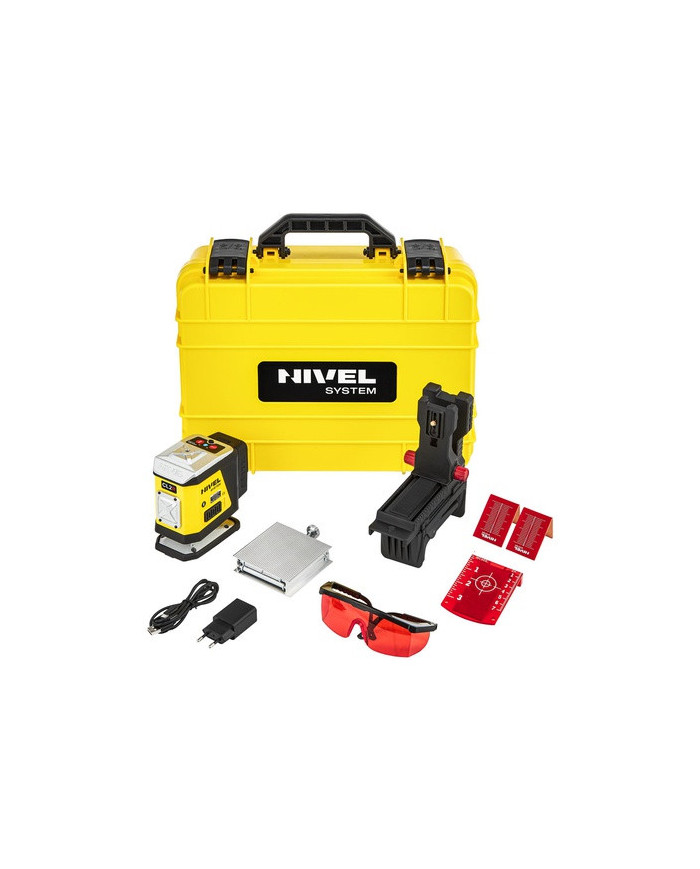 Nivel System CL1R red cross line laser Nivel System - Technické údaje:  R ozmery: 130 x 72 x 133 mm Hmotnosť: 830 g Značka: Nive