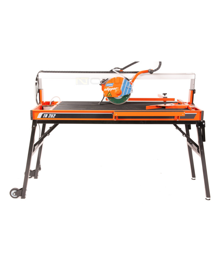 Norton Clipper TR 252 Tile Table Saw Norton Clipper - Dane techniczne:wymiary: 1860 x 600 x 1170mmciezar: 75kgnapiecie: 230v 1~m