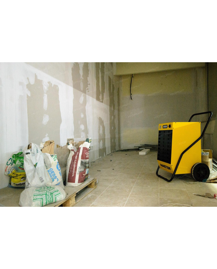 Master DH 44 dehumidifier Master Heaters - Technické údaje:  Objem nádrže [ l ]: 12 Hladina hluku [ dB(A) ]: 53 Prietok vzduchu 